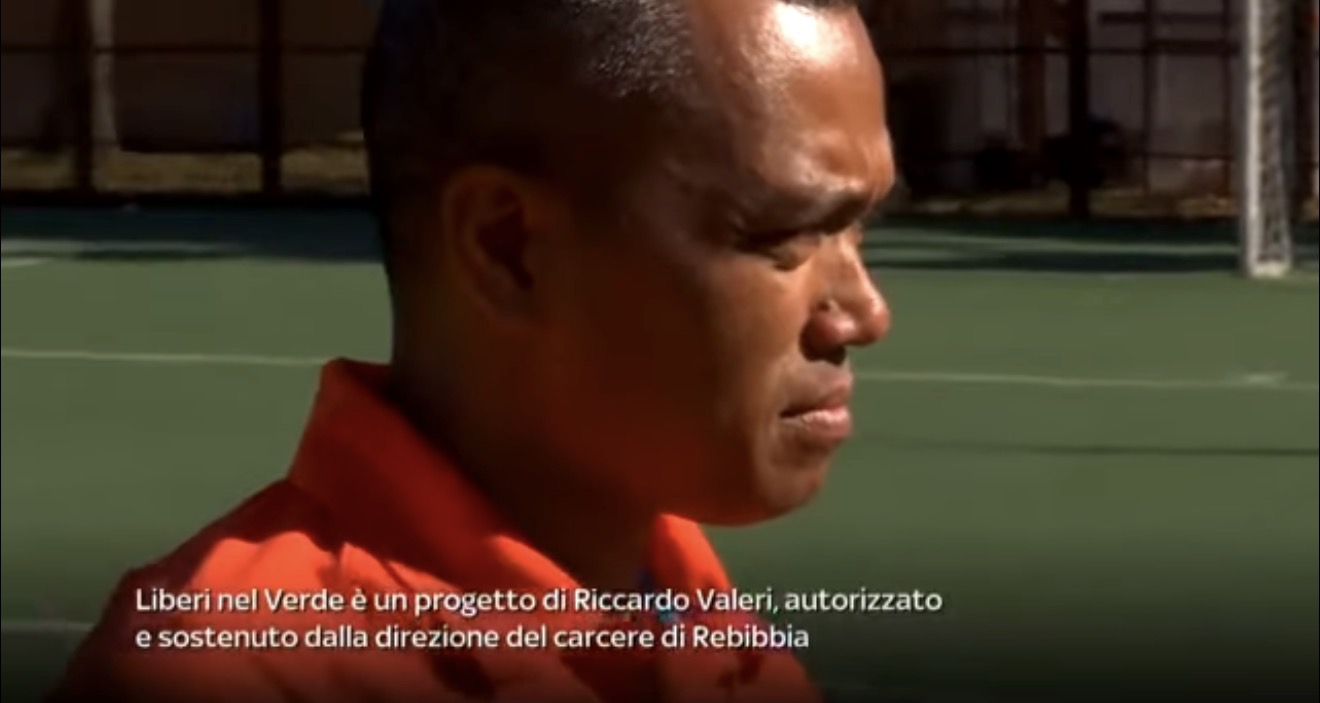 I partecipanti al progetto Liberi nel Verde su un vero campo da golf